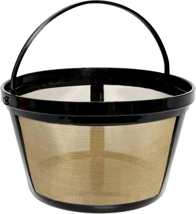 Cestlaive 2-PACK Gold Reusable 8-12 Cup Basket Coffee Filter for Mr. Coffee Coffee Makers and Black & Decker Coffee Maker - Image 1